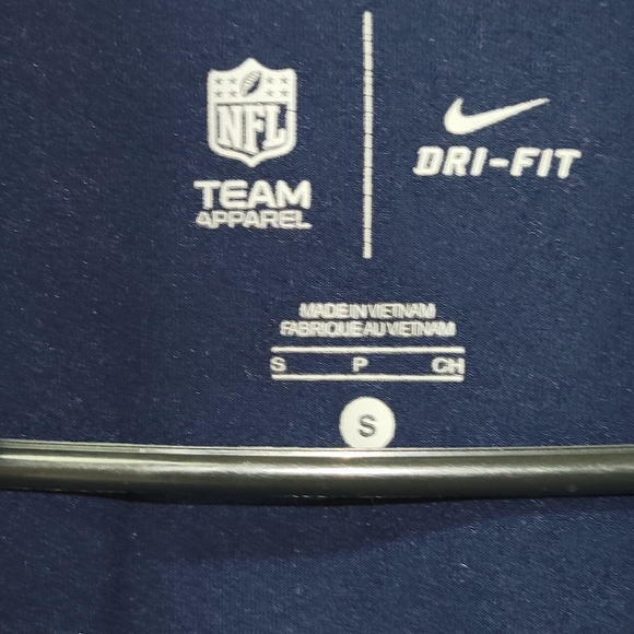 Nike NFL Dallas Cowboys Dri Fit Pullover with Thumb holes. Blue Size Small Zip. - Picture 2 of 6